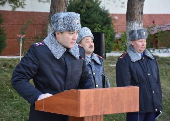 Начальник Департамента полиции Жамбылской области проверил готовность полицейских в зимний период