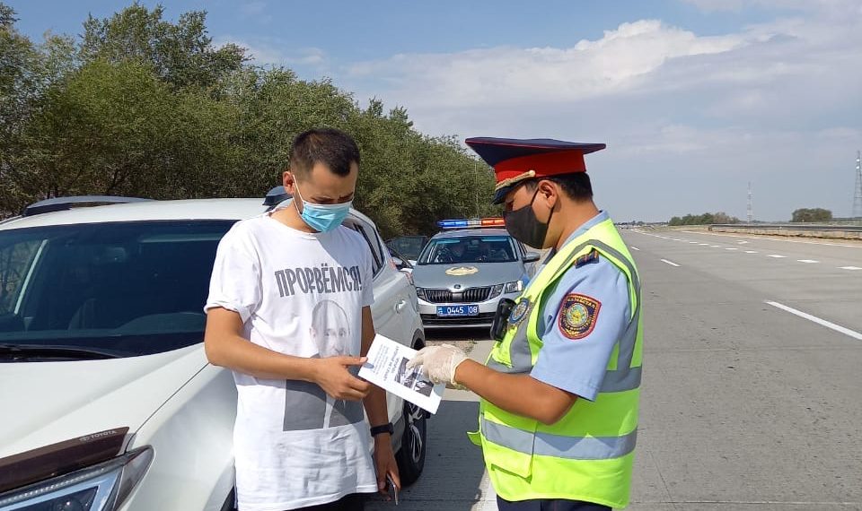 В Жамбылской области прошла акция «Дорога ошибок не прощает»