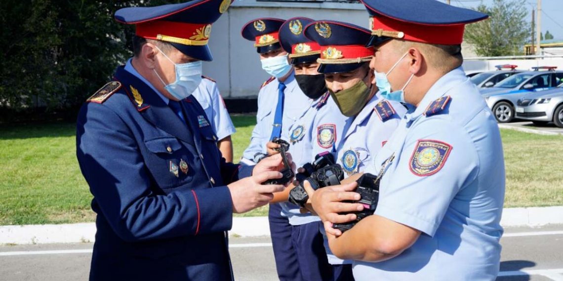 Начальник ДП Жамбылской области принял участие в  гарнизонном разводе