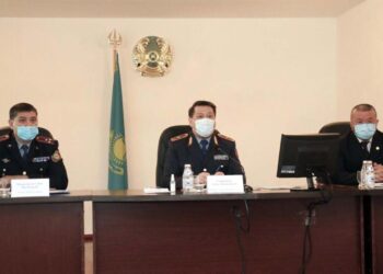 НАЧАЛЬНИК ДП ЖАМБЫЛСКОЙ ОБЛАСТИ ПРОДОЛЖАЕТ ОБЪЕЗД РАЙОННЫХ ОТДЕЛОВ ПОЛИЦИИ