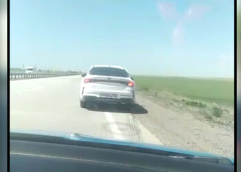 ЖАМБЫЛСКИЕ ПОЛИЦЕЙСКИЕ ОБНАРУЖИЛИ АВТОМАШИНУ, НАХОДИВШУЮСЯ В МЕЖДУНАРОДНОМ РОЗЫСКЕ