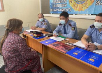 600 обращений за день поступило полицейским Жамбылской области