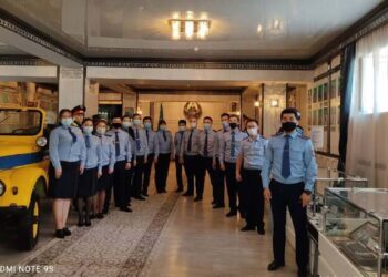 Экскурсию для сотрудников ДУИС провели в музее ДП Жамбылской области