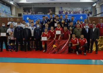 К 30-летию Независимости РК ДП Жамбылской области организовал турнир по волейболу