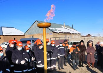 В Байзакском районе доля газификации населения доведена до 99%