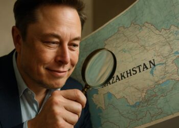 Почему Илон Маск выложил карту Казахстана в X?
