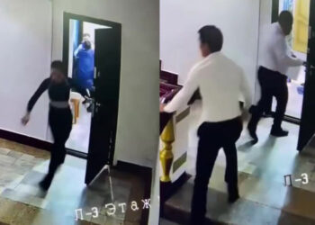 Видео потасовки Сапиева и его заместителя появилось в сети