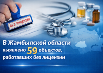 В Жамбылской области выявлено 59 объектов, работавших без лицензии