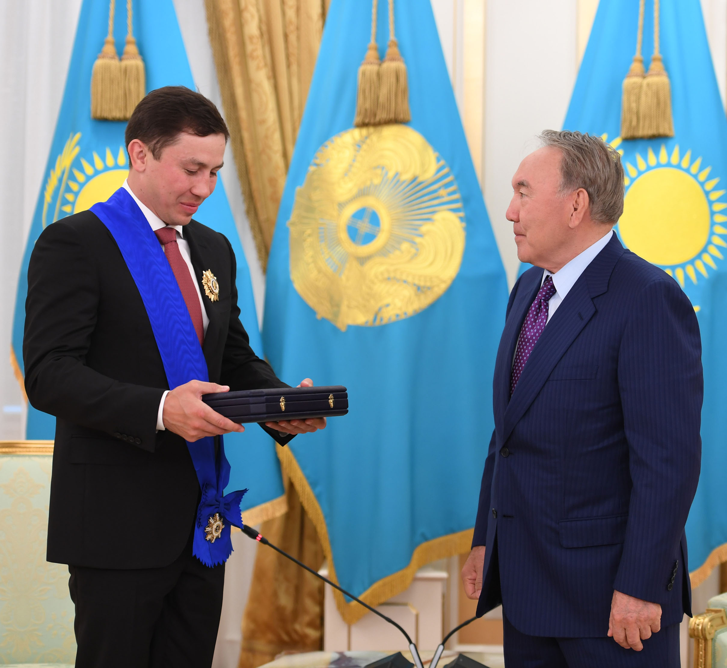 Мемлекет басшысы кәсіпқойлар арасындағы бокстан әлем чемпионы Геннадий Головкинмен кездесті