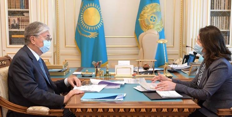 Қазақстан Президенті Мемлекеттік қызмет істері агенттігінің төрағасы Анар Жайылғанованы қабылдады