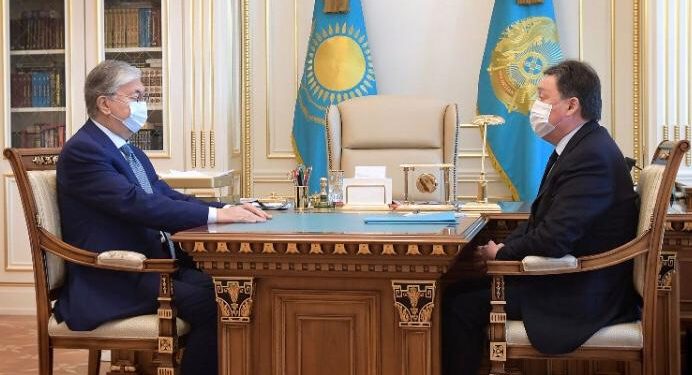 Мемлекет басшысы Премьер-Министр Асқар Маминді қабылдады