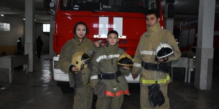 Тараз қаласының өрт сөндіру бөлімінде түсірілім ұйымдастырылды