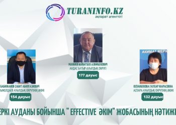 Меркі ауданы бойынша  «Тиімді әкім»  жобасының нәтижесі