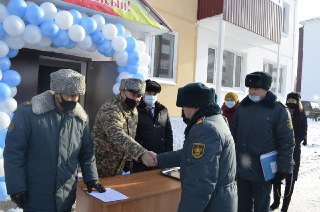 Аягөз гарнизонының «Оңтүстік» әскери қалашығында 60 пәтерлі үй пайдалануға берілді