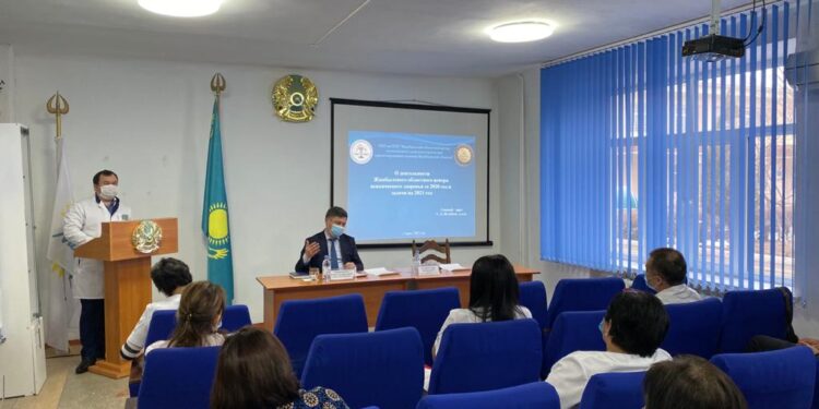  Жамбыл облыстық психикалық денсаулық орталығында 2020 жылғы атқарылған жұмыстардың қорытындылары бойынша жиналыс өтті