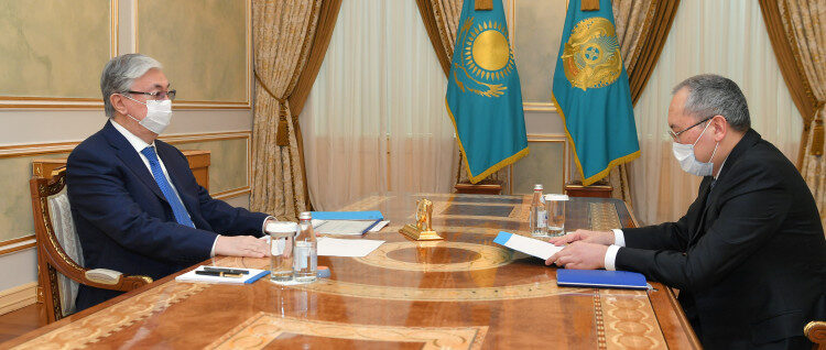 Президент Қаржылық мониторинг агенттігінің төрағасы Жанат Элимановты қабылдады