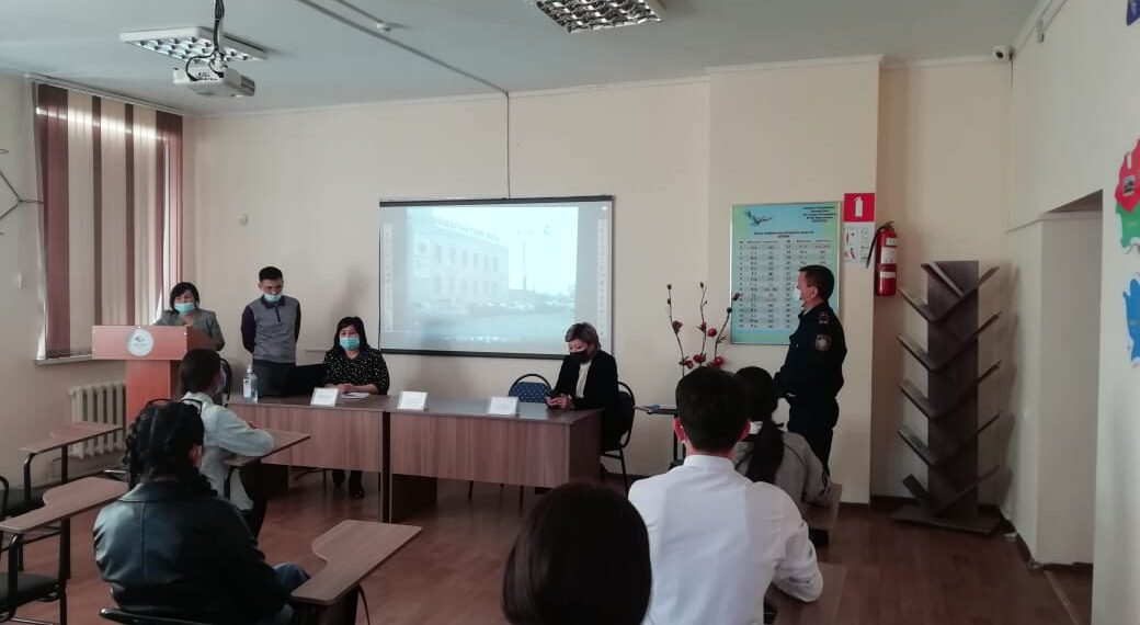 Жамбылдық полицейлер Халық Қаһарманы Ғазиз Байтасовты еске алуға арналған дәріс өткізді