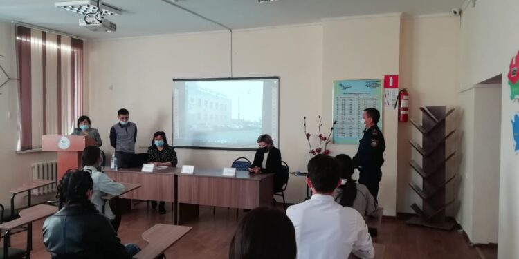 Жамбылдық полицейлер Халық Қаһарманы Ғазиз Байтасовты еске алуға арналған дәріс өткізді