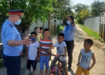Тараз қаласының Шөлдала массивінде мобильдік топтар алдын  алу жұмыстарын жүргізді