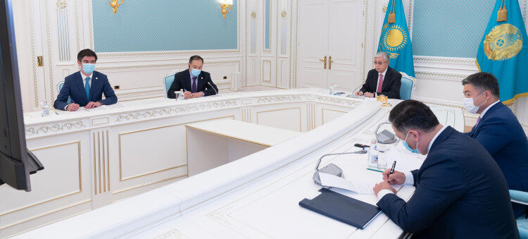 Қасым-Жомарт Тоқаев Дүниежүзілік денсаулық сақтау ұйымының Бас директоры Тедрос Адханом Гебрейесуспен кездесті