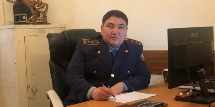Қазақстан Республикасы Ішкі істер министрлігінің және Жамбыл облысының ең үздік тергеушісі- полиция капитаны Ғани Қиқымбаев