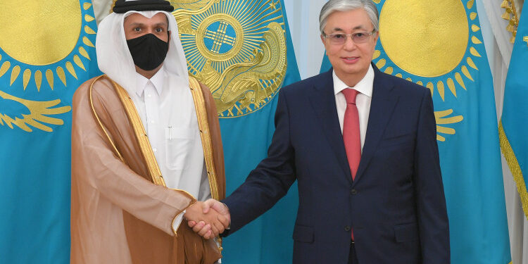 Қазақстан Президенті Қасым-Жомарт Тоқаев Қатар Премьер-Министрінің орынбасары – Сыртқы істер министрі шейх Мұхаммед бен Абдулрахман Әл Тәниді қабылдады