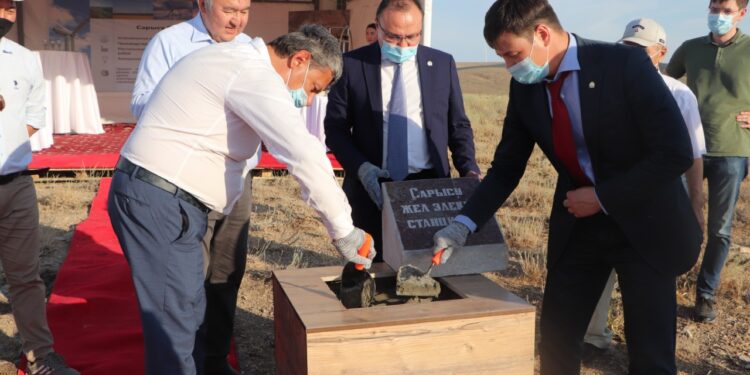 ЖАМБЫЛ ОБЛЫСЫНДА «САРЫСУ» ЖЕЛ ЭЛЕКТР СТАНЦИЯСЫ ҚҰРЫЛЫСЫНЫҢ ҚАЗЫҒЫ ҚАҒЫЛДЫ
