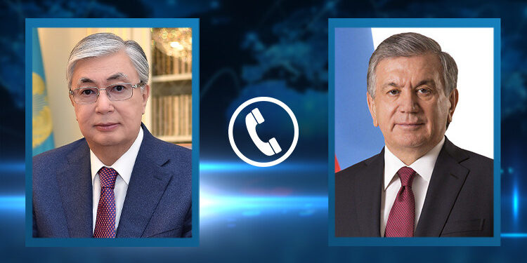Мемлекет басшысы Қасым-Жомарт Тоқаев Өзбекстан Президенті Шавкат Мирзиёевпен телефон арқылы сөйлесті