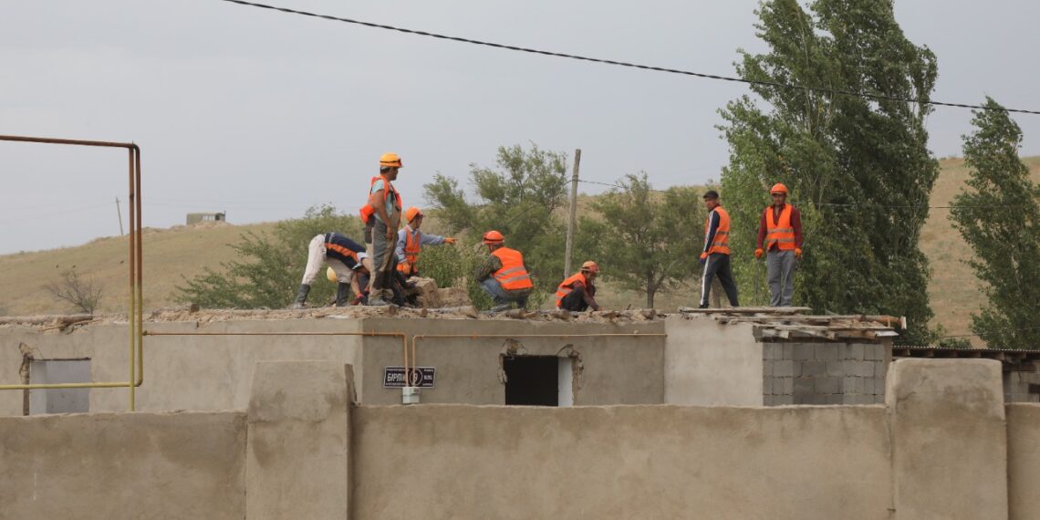 Байзақ ауданында қалпына келтіру жұмыстары қарқынды жүруде