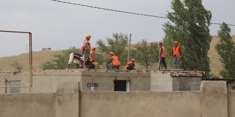 Байзақ ауданында қалпына келтіру жұмыстары қарқынды жүруде