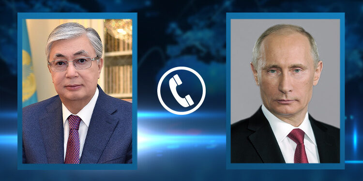 Мемлекет басшысы Қасым-Жомарт Тоқаев Ресей Президенті Владимир Путинмен телефон арқылы сөйлесті