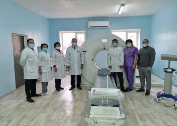 Аудандық орталық ауруханасында компьютерлік томография кабинеті ашылды
