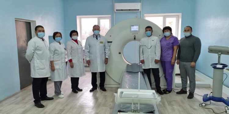 Аудандық орталық ауруханасында компьютерлік томография кабинеті ашылды