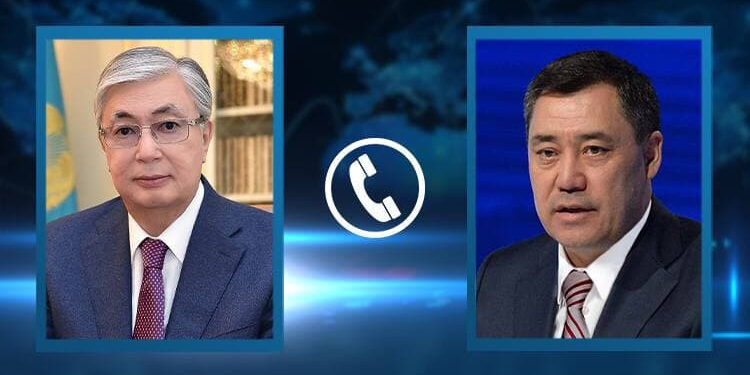 Мемлекет басшысы Қасым-Жомарт Тоқаев Қырғызстан Президенті Садыр Жапаровпен телефон арқылы сөйлесті