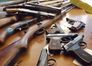 Жамбылдық полицейлер 16 бірлік қару, 520-дан астам патрон және гранаталар тапты
