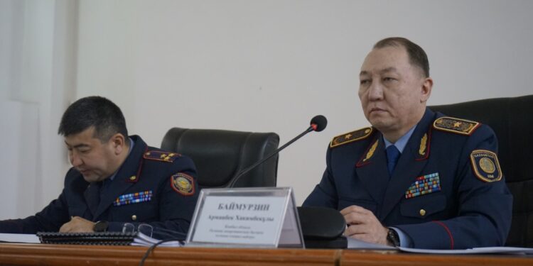 Жамбыл облысының Полиция департаментінде 2022 жылдың бірінші тоқсан қорытындысы шығарылды