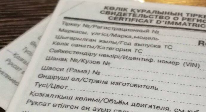 Жамбылдық полицейлер жалған құжаттармен келе жатқан көлік иесін анықтады