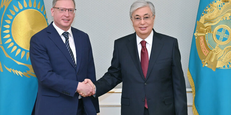 Қазақстан Президенті Ресейдің Омбы облысының губернаторы Александр Бурковты қабылдады