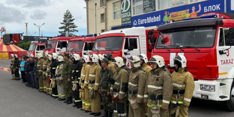 «GRAND BAZAAR» сауда кешенінде өрт-тактикалық оқу-жаттығу өткізілді