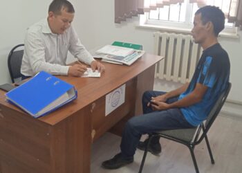 САРЫСУДА ПРОБАЦИЯЛЫҚ ЕСЕПТЕ ТҰРҒАНДАРҒА КӨМЕК БЕРІЛУДЕ