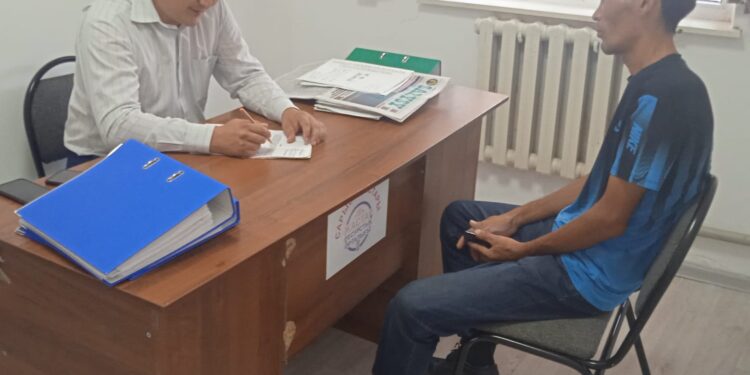 САРЫСУДА ПРОБАЦИЯЛЫҚ ЕСЕПТЕ ТҰРҒАНДАРҒА КӨМЕК БЕРІЛУДЕ