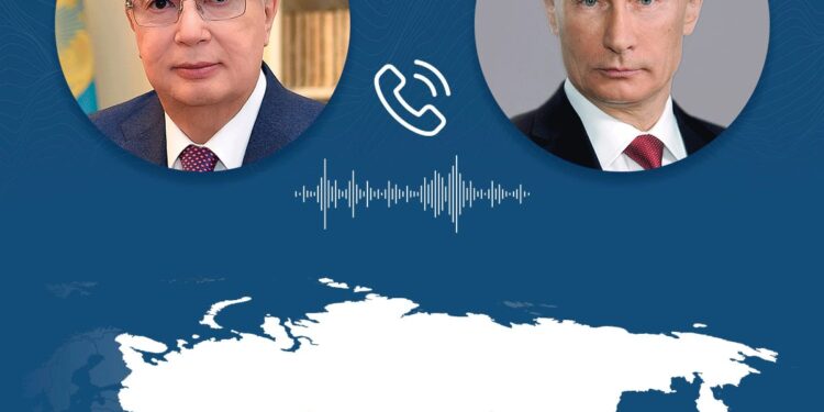 Мемлекет басшысы Қасым-Жомарт Тоқаев Ресей Президенті Владимир Путинмен телефон арқылы сөйлесті
