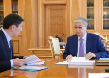 Президент Қасым-Жомарт Тоқаев «ҚазМұнайГаз» ҰК АҚ басқарма төрағасы Мағзұм Мырзағалиевті қабылдады
