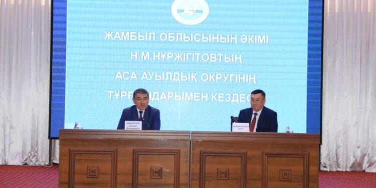 Жамбыл облысының әкімі ауылдықтардың мәселелерін тыңдады