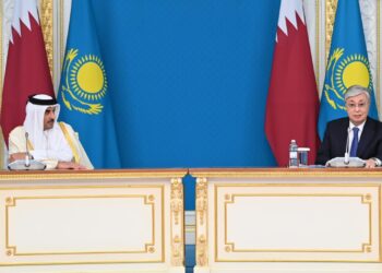 Қасым-Жомарт Тоқаев пен Тәмим бен Хамад Әл Тәни БАҚ өкілдері үшін брифинг өткізді