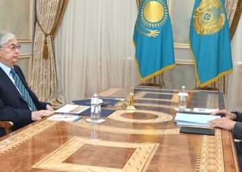 Президент Қасым-Жомарт Тоқаев Алматы қаласының әкімі Ерболат Досаевты қабылдады