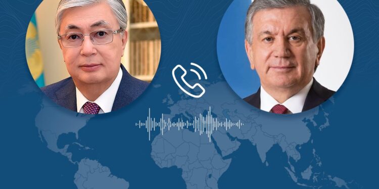 Қасым Жомарт Тоқаев Өзбекстан Республикасының Президенті Шавкат Мирзиёевпен телефон арқылы сөйлесті