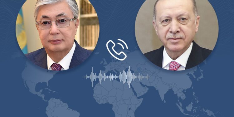 Қасым-Жомарт Тоқаев Түркия Президенті Режеп Тайип Ердоғанмен телефон арқылы сөйлесті