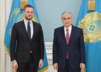 Президент Литва Сыртқы істер министрі Габриэлюс Ландсбергисті қабылдады