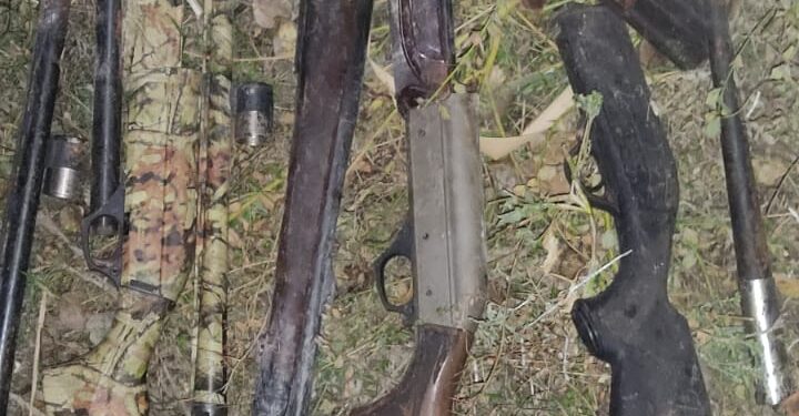 Жамбыл облысында үш тәулік ішінде 12 қару мен 100-ге жуық патрон тәркіленді
